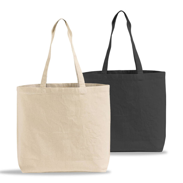 large canvas tote bag long handle thumbnail
