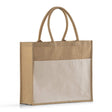 Large Easy Print Jute Tote Bag