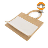 6 ct Large Easy-Print Jute Bag - By Bundle