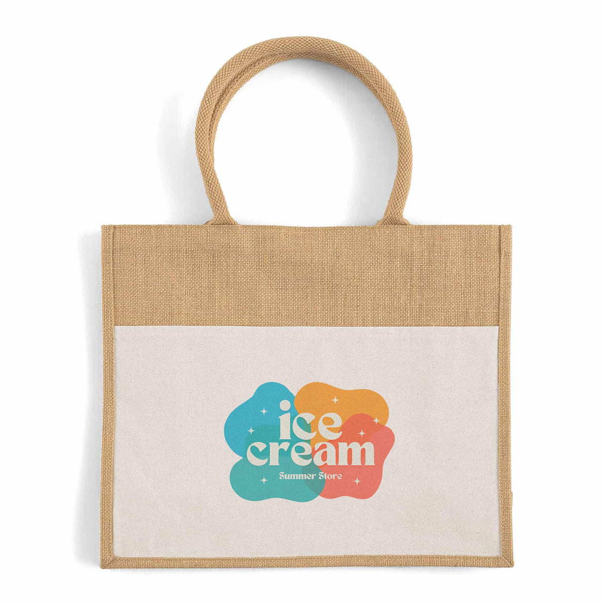 Custom Large Easy-Print Jute Bag