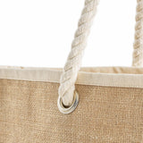 42 ct Large Fancy Canvas Rope Tote Bag - By Case