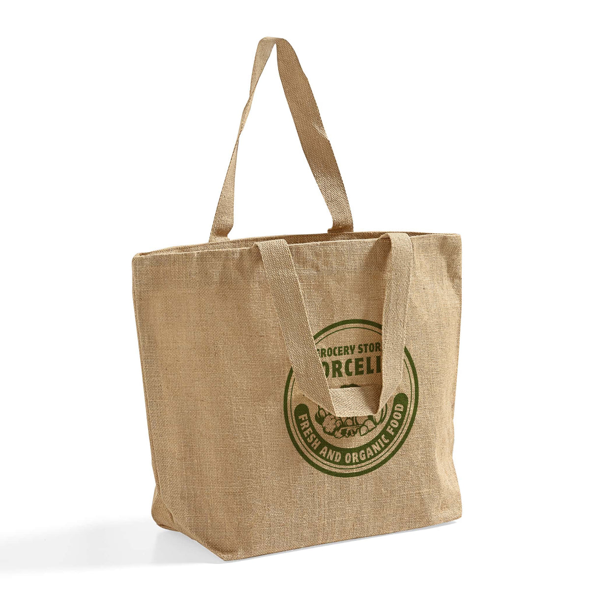 jute burlap tote bag with your logo