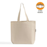 Large Organic Canvas Shopper Tote Bundle