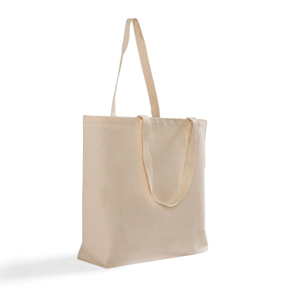 large organic canvas shopping tote bag