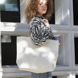large organic shopping tote model