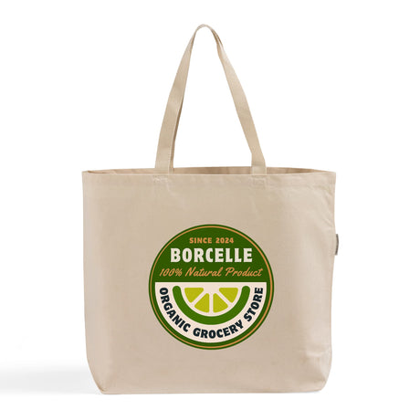 Custom Large Organic Canvas Grocery Tote Bag