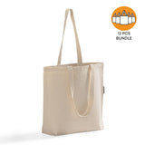 Large Organic Canvas Shopper Tote Bundle