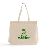 18 in Large Size Customized Canvas Tote Bag / Personalized Canvas Tote Bag with Long Handles - TG218