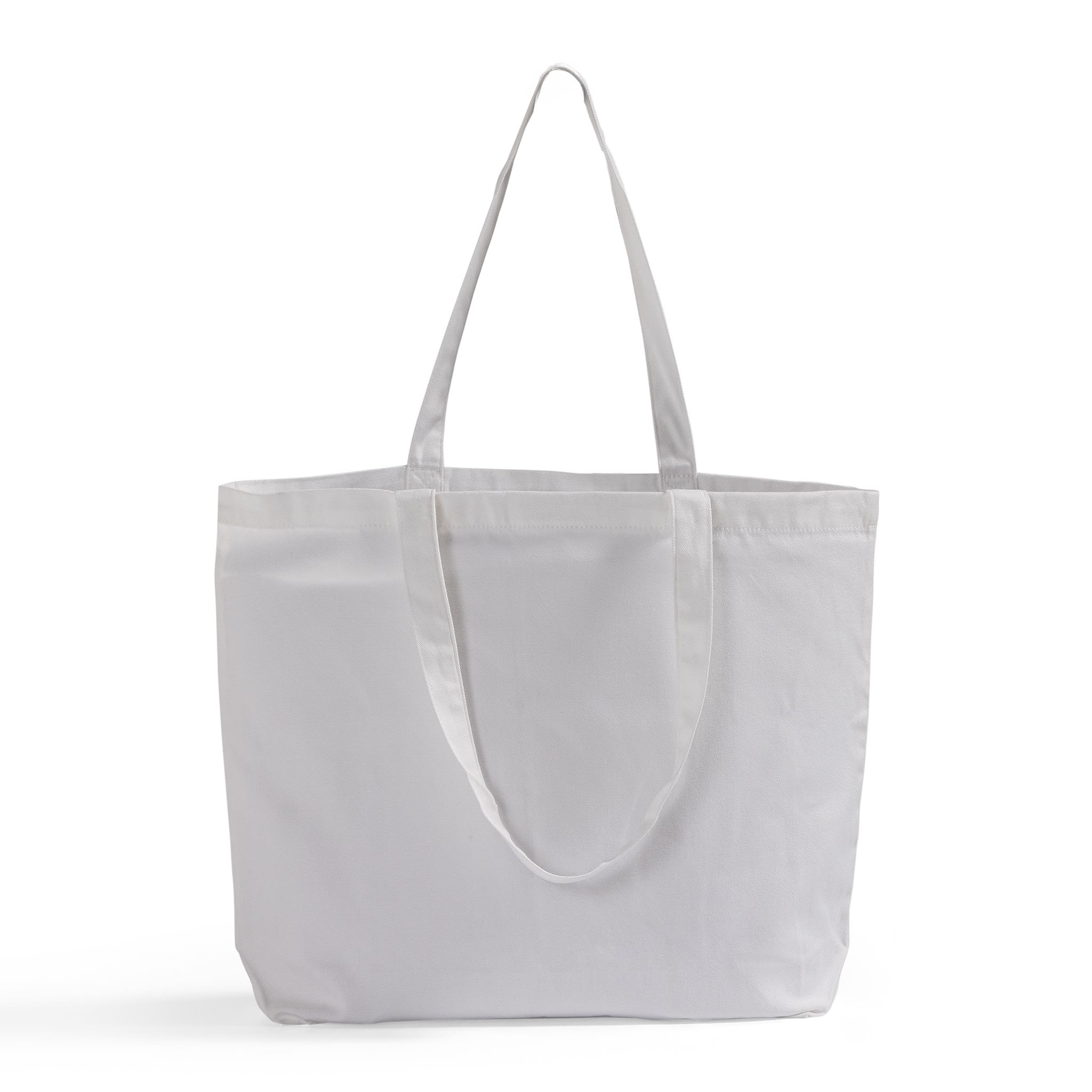 Large 100% Polyester Canvas Sublimation Tote Bags White - SB219