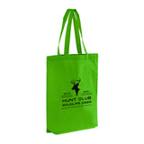 Gusseted Custom Tote Bags 100% Cotton / Logo Tote Bags With Bottom Gusset - TG110