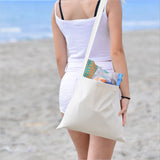 Small Messenger Canvas Tote Bag with Long Straps - MB210