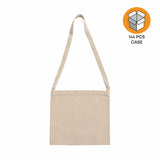 144 ct Small Messenger Canvas Tote Bag with Long Straps - By Case