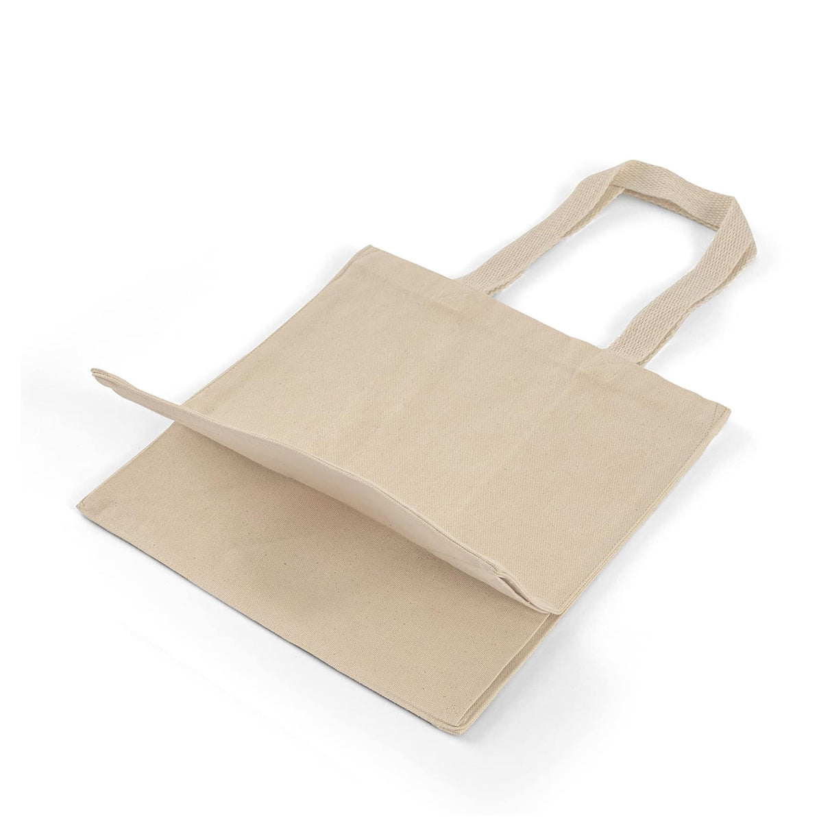 medium cotton canvas square tote