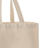 medium cotton canvas tote handle detail