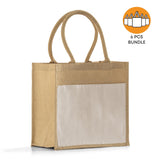 6 ct Medium Easy-Print Jute Bag - By Bundle