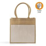 72 ct Medium Easy-Print Jute Bag - By Case