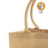 72 ct Medium Easy-Print Jute Bag - By Case