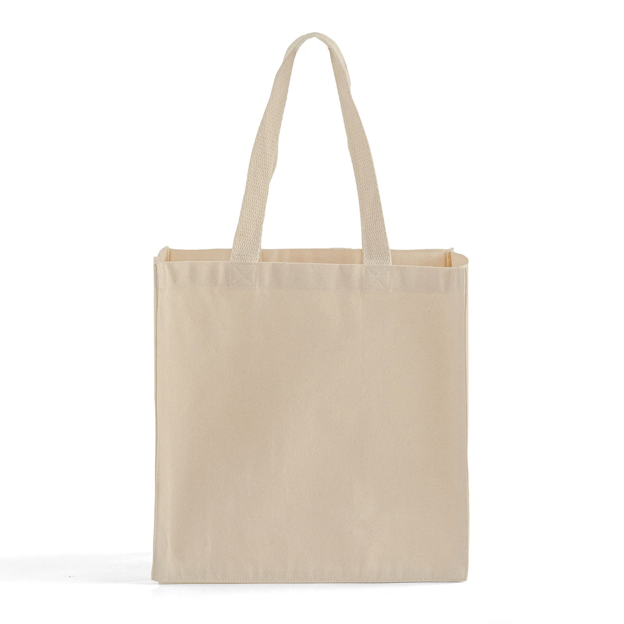 medium square cotton canvas tote bag