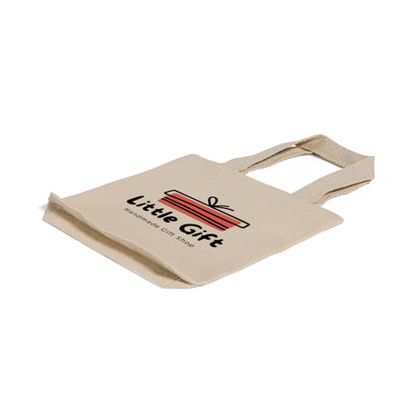 mini canvas gift tote bag