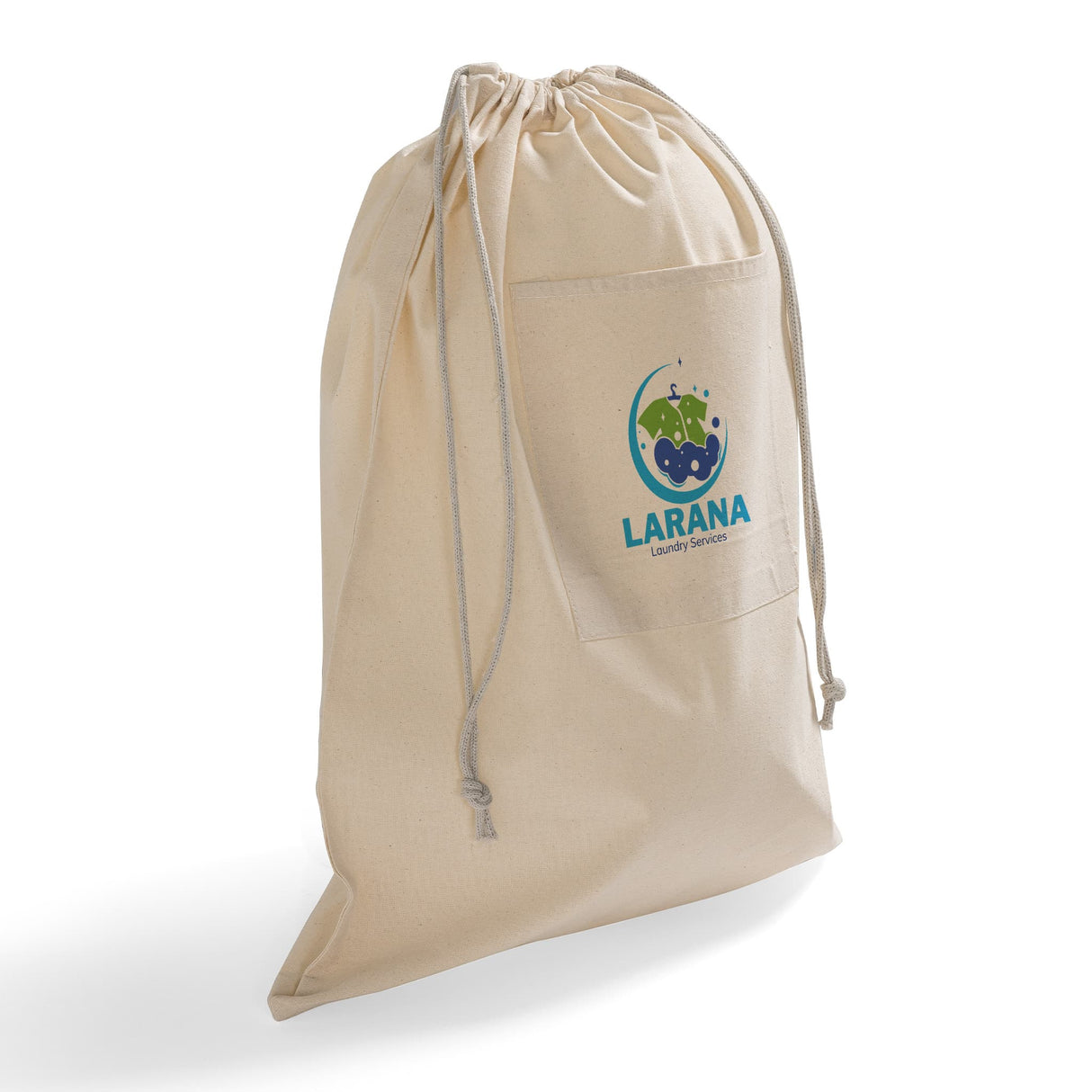 Affordable Drawstring Cotton Laundry Bags Customized - Personalized Laundry Bags With Your Logo - LBP
