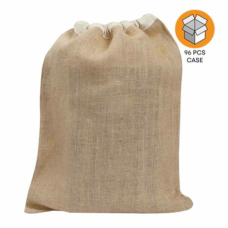 Natural Burlap Backpack Case