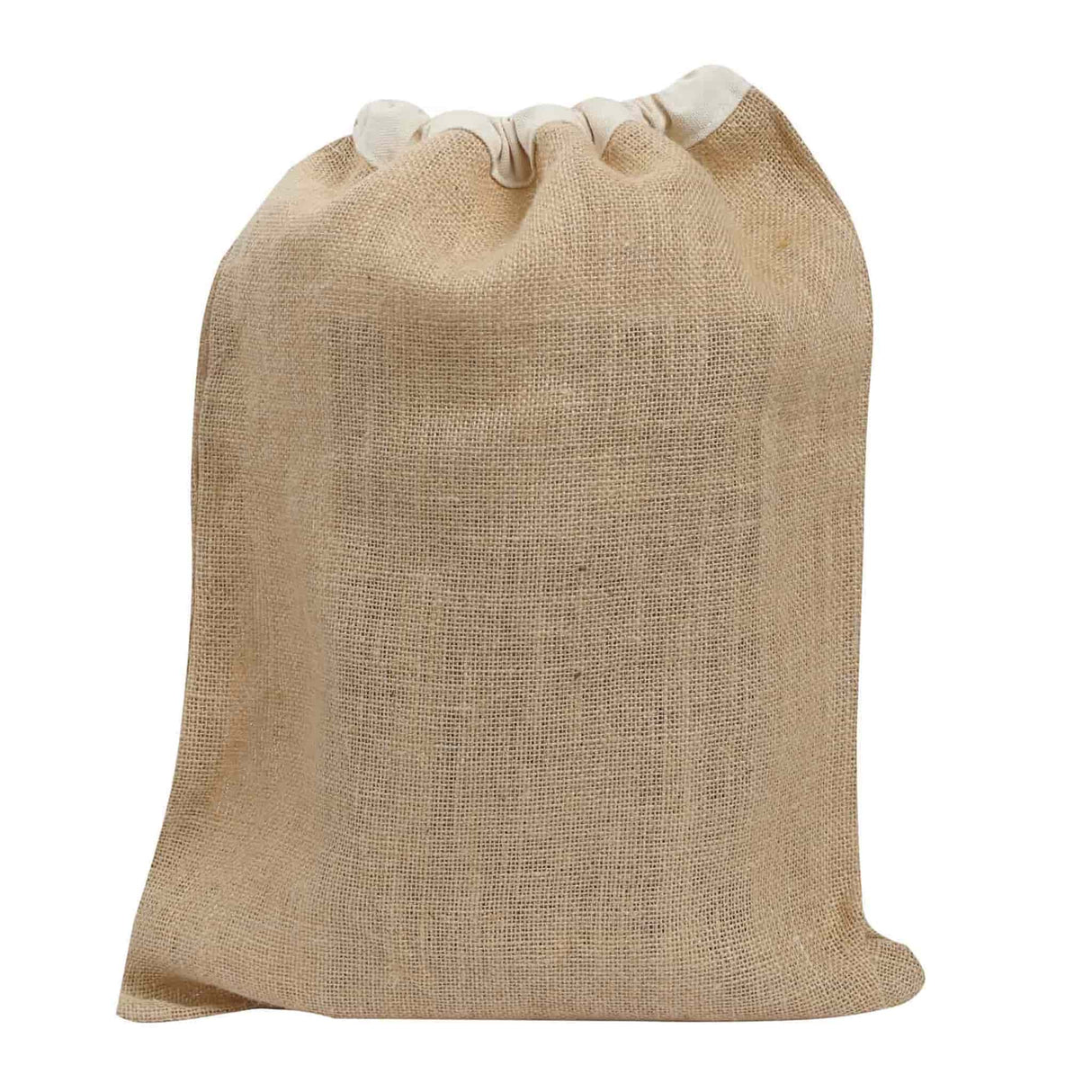 12 ct Jute Drawstring Bags / Natural Burlap Backpacks - By Bundle
