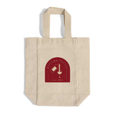 Natural Canvas Double Wine Tote Bag