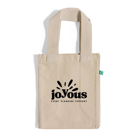 Custom Recycled Canvas Book Bag with Full Gusset - Recycled Tote Bags With Your Logo - RC864