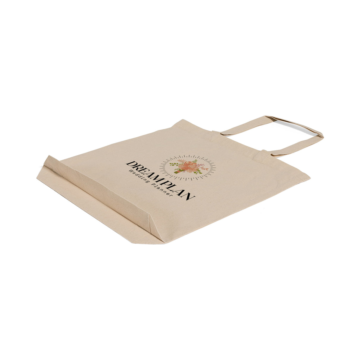 Gusseted Custom Tote Bags 100% Cotton / Logo Tote Bags With Bottom Gusset - TG110