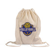 Custom Economical Sport Cotton Drawstring Bag