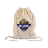 Custom Economical Sport Cotton Drawstring Bag