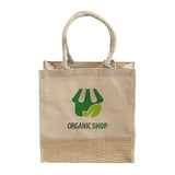 Fancy Jute Blend Tote Bags Customized - Personalized Jute Blend Tote Bags With Your Logo - TJ912