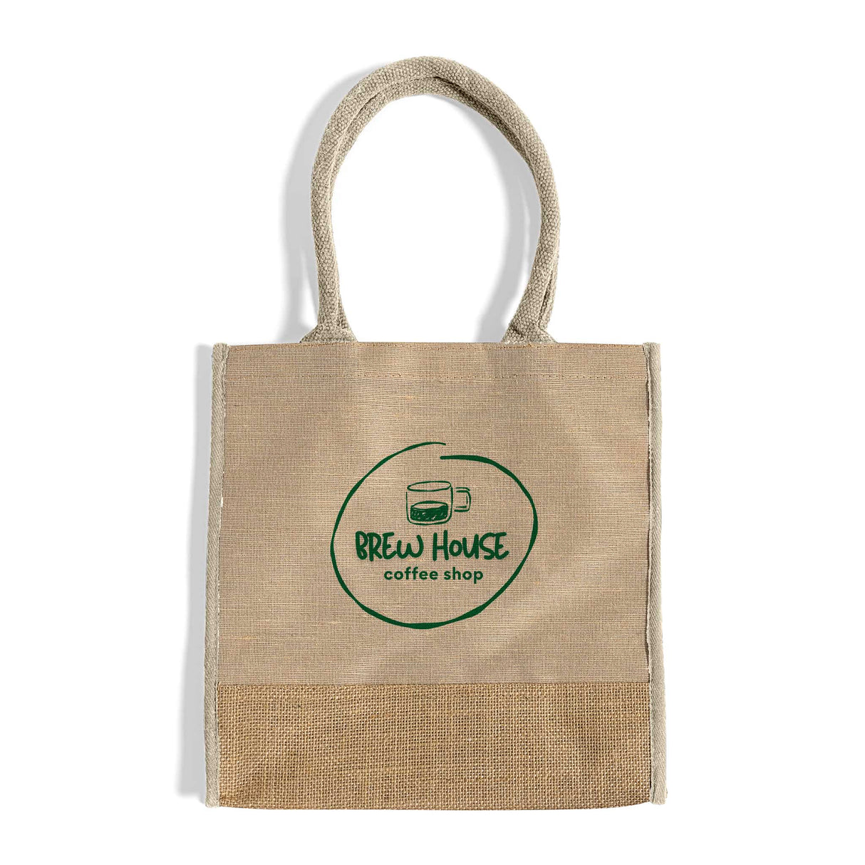Fancy Jute Blend Tote Bags Customized - Personalized Jute Blend Tote Bags With Your Logo - TJ912