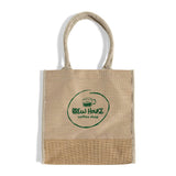 Fancy Jute Blend Tote Bags Customized - Personalized Jute Blend Tote Bags With Your Logo - TJ912
