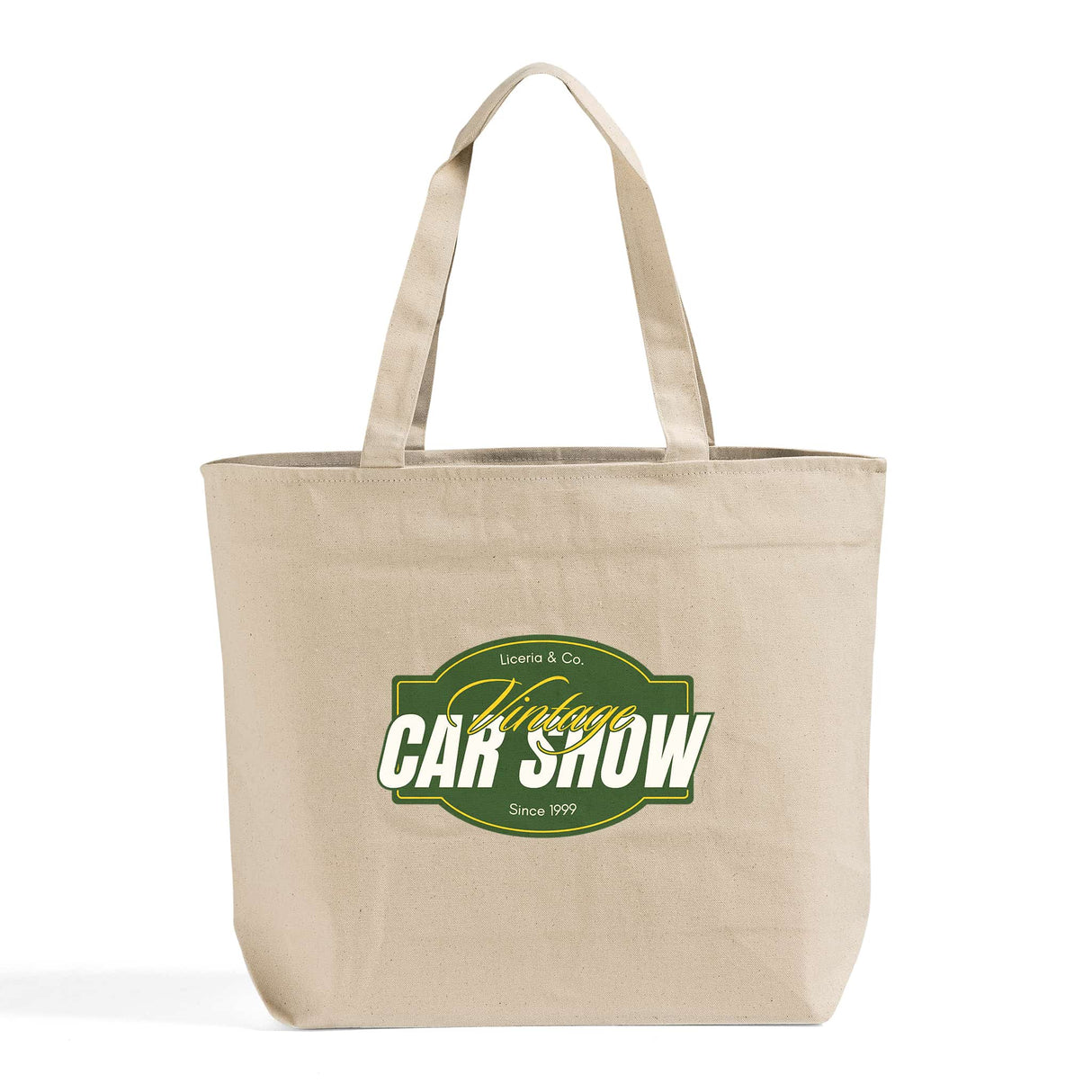 Heavy Canvas Zipper Tote Bags Customized - Personalized Heavy Tote Bags With Your Logo - TG261