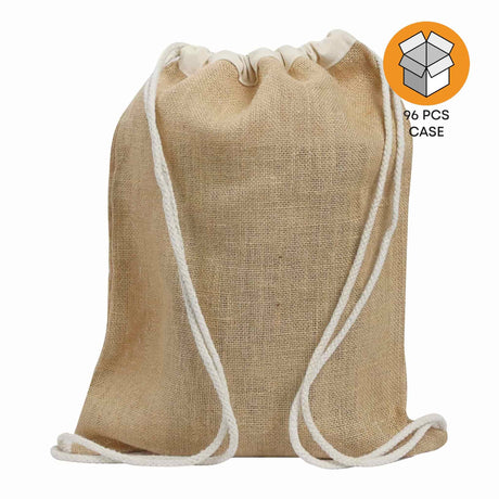 Natural Jute Drawstring Bag Case