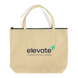 Zippered Promo Convention With Your Logo - Promotional Gusset Tote Bags