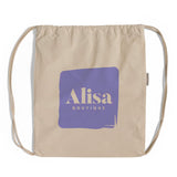 Custom Organic Cotton Drawstring Backpack