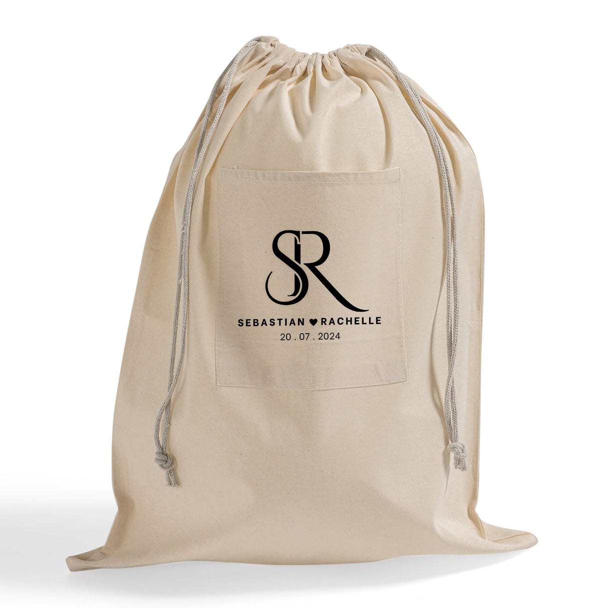Affordable Drawstring Cotton Laundry Bags Customized - Personalized Laundry Bags With Your Logo - LBP