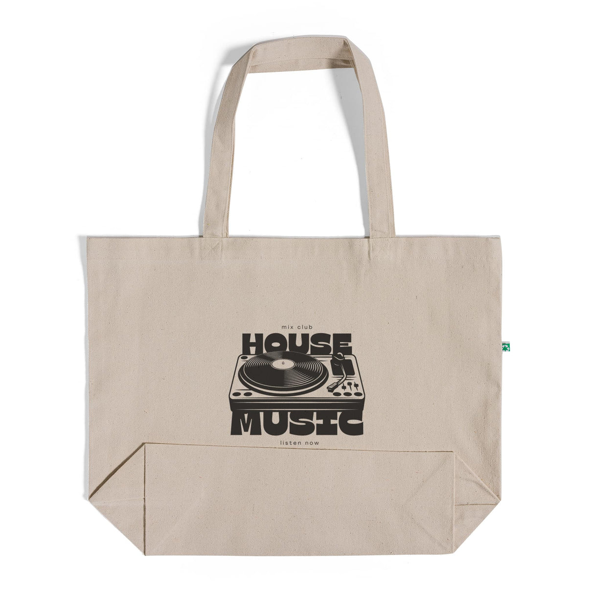 Large Eco Friendly Recycled Cotton Canvas Customized / Personalized Recycled Tote Bags With Your Logo - RC260
