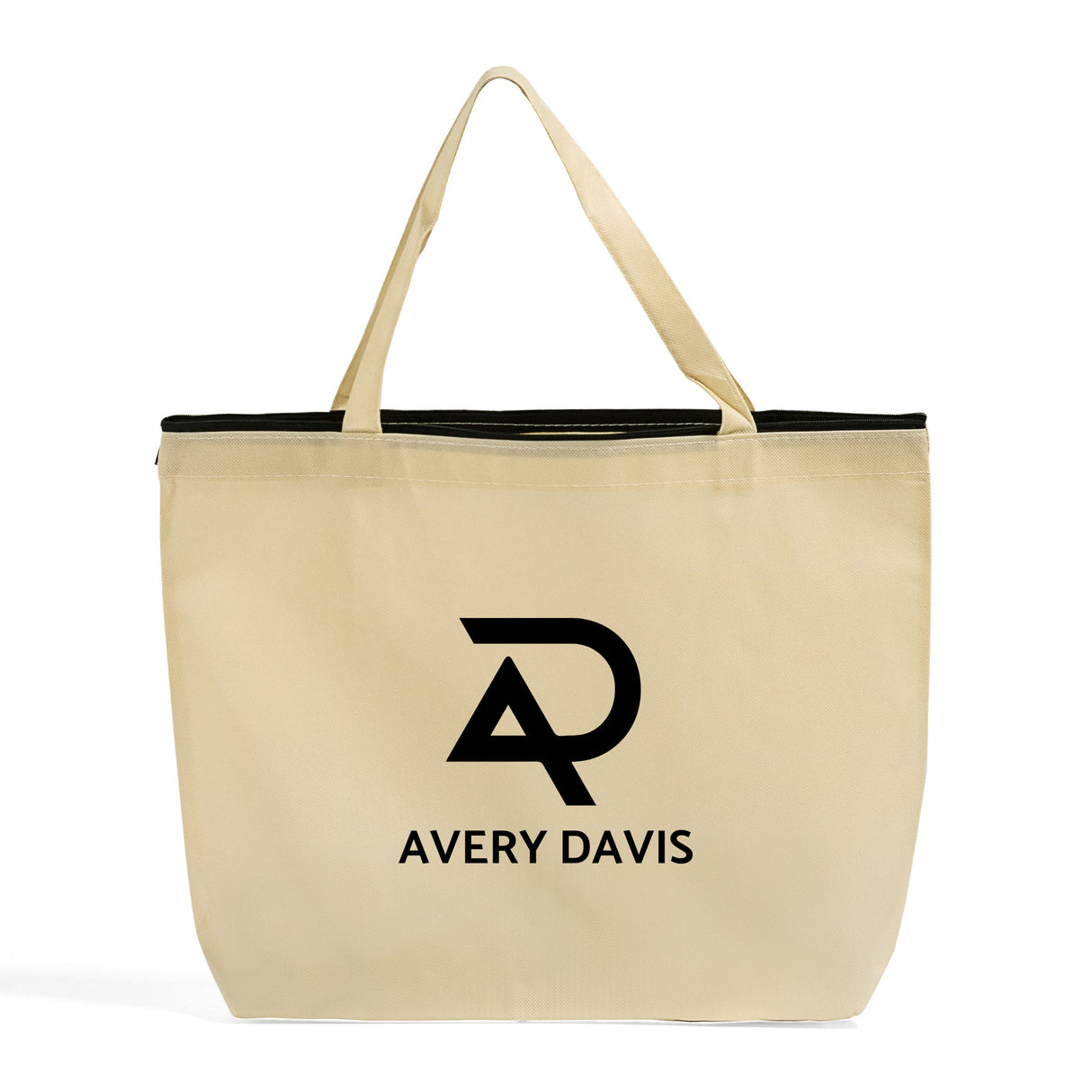 Zippered Promo Convention With Your Logo - Promotional Gusset Tote Bags