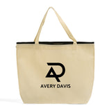 Zippered Promo Convention With Your Logo - Promotional Gusset Tote Bags