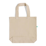 natural recycled canvas tote bag with gusset