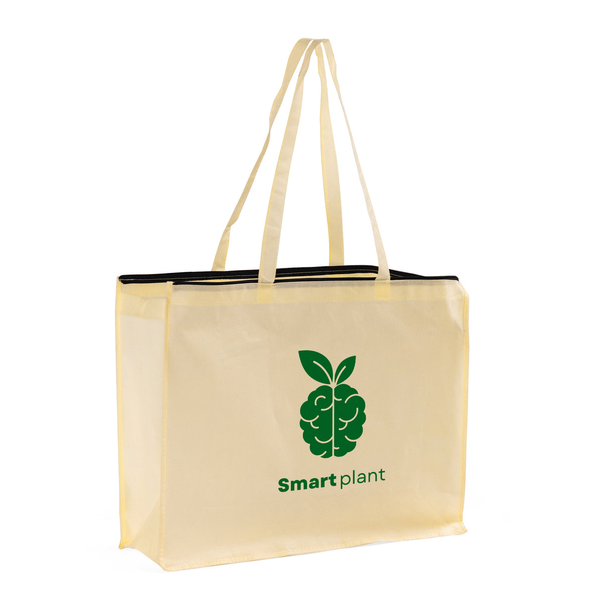 Zippered Large Custom Shopping Tote Bags - Your Logo Tote Bags