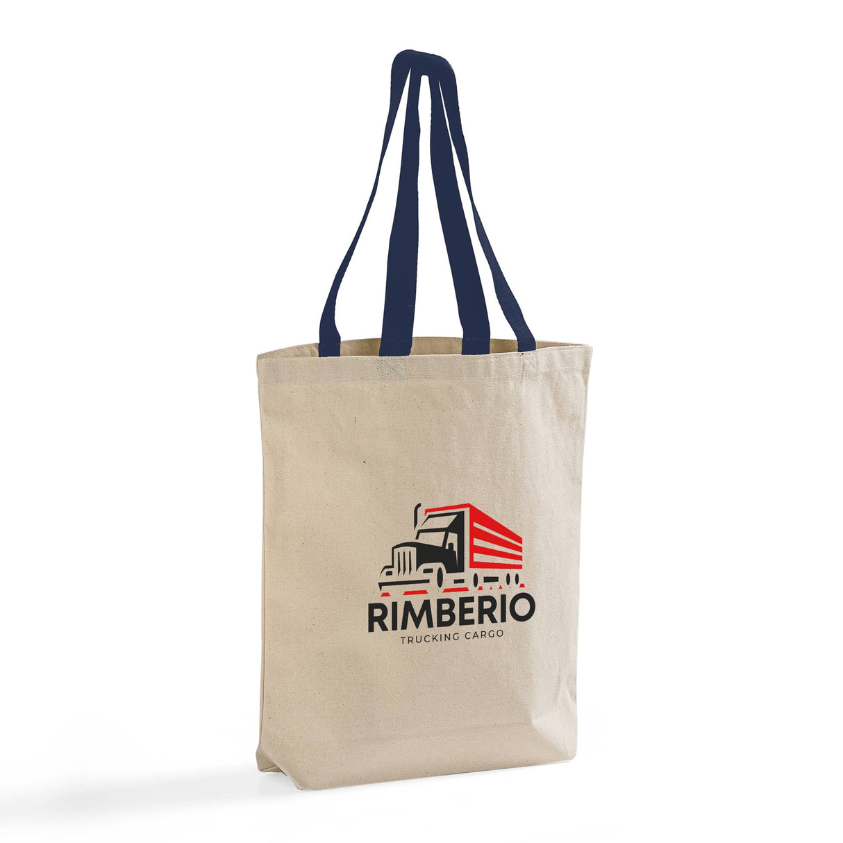 Color Handle Logo Custom Tote Bags - Canvas Tote Bags With Your Logo