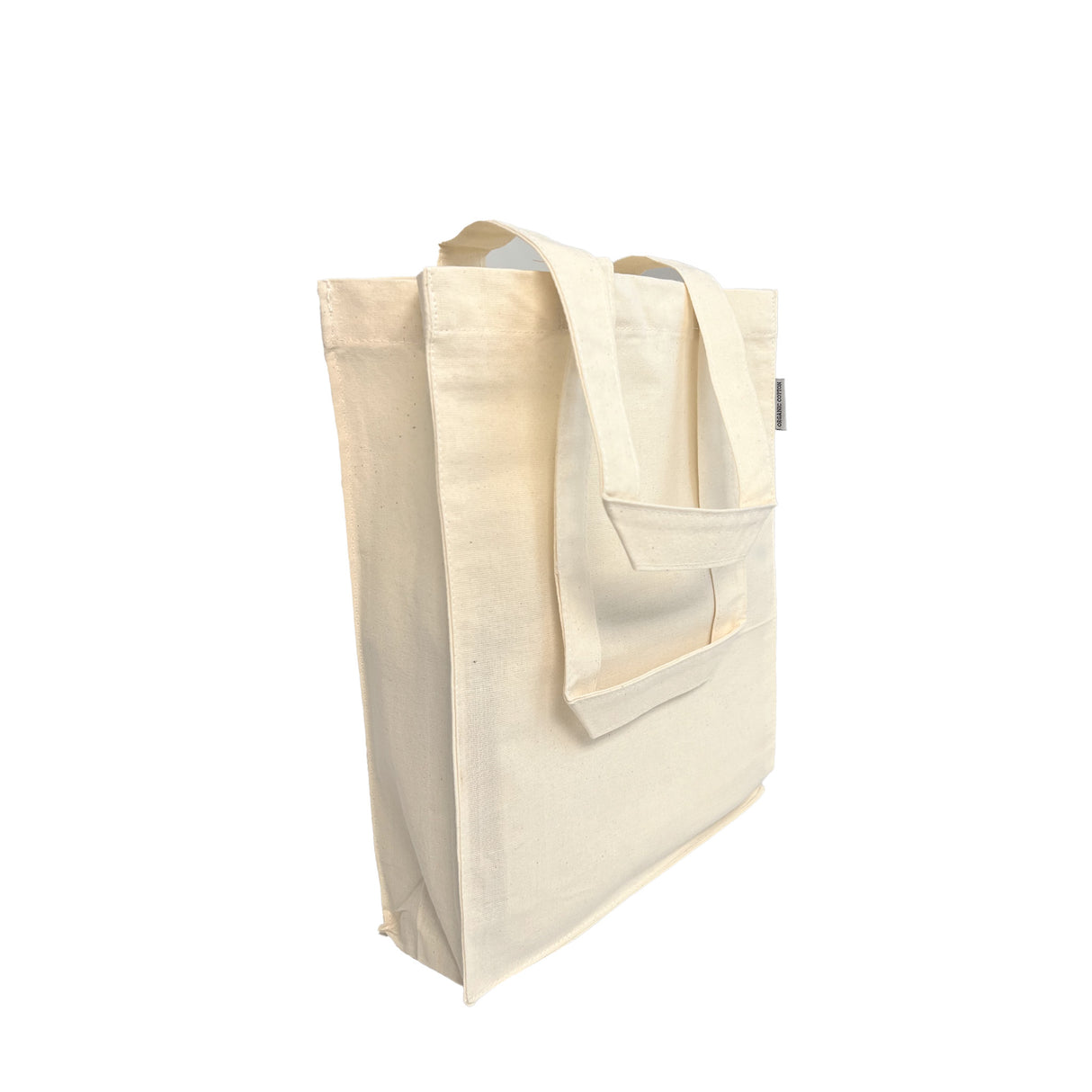 12 ct Cotton Book Bags with Full Gusset / Small Tote Bag - By Dozen