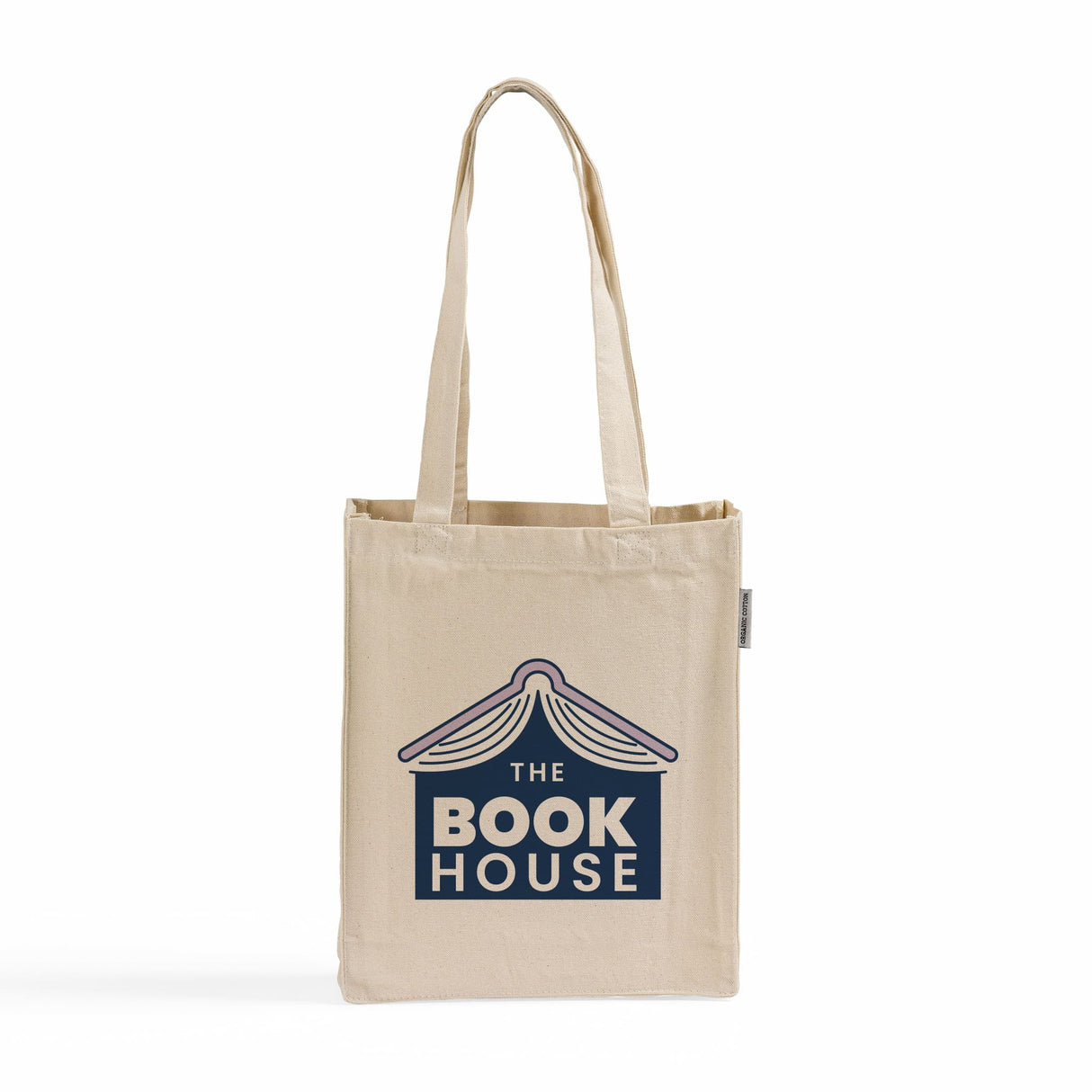 Cotton Book Bags with Full Gusset / Small Tote Bag - Organic Tote Bags With Your Logo