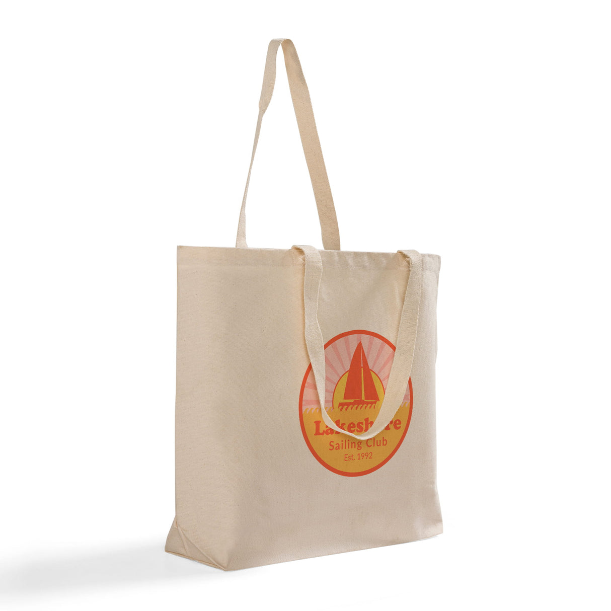 Custom Large Organic Canvas Grocery Tote Bag