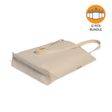 Large Organic Canvas Shopper Tote Bundle