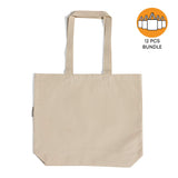 Large Organic Canvas Shopper Tote Bundle